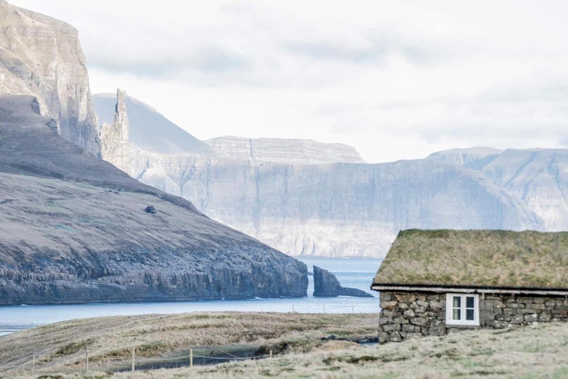 The Old House Close To The Ferry To Mykines Sørvágur Buitenkant foto